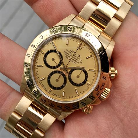 rolex gold chronograph